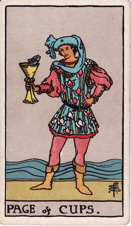 Page of Cups tarot card