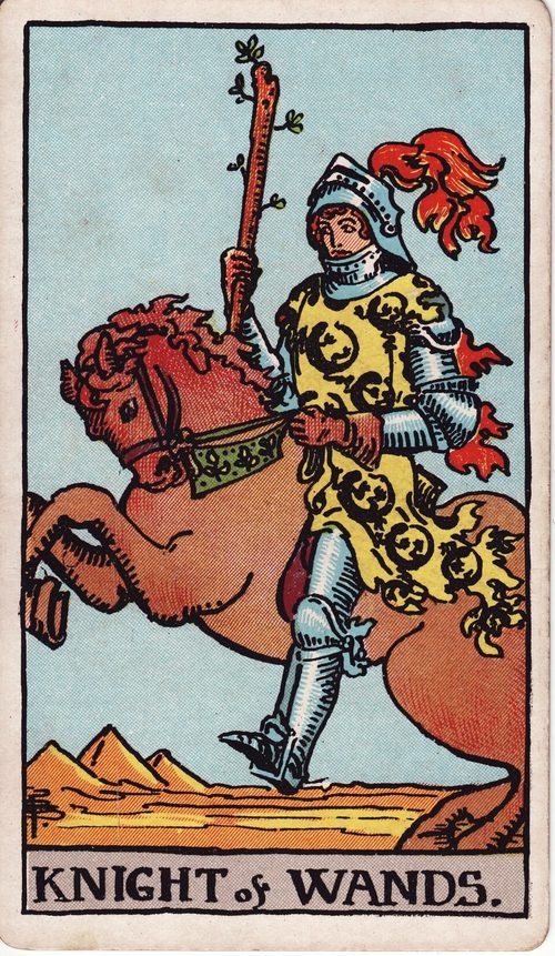 Knight of Wands tarot card
